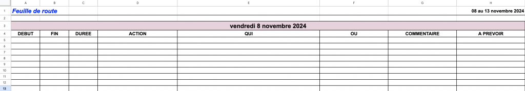 ex fiche de route event